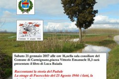 Locandina presentazione libro Baiada a Carmignano